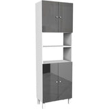 CORAIL Armoire de salle de bain L 60 cm - Gris laquÈ