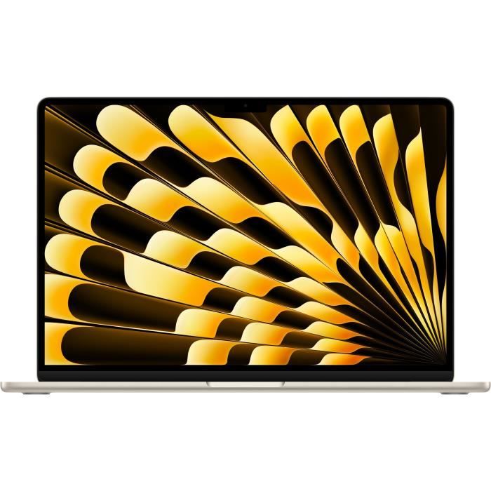 Apple - 15,3 MacBook Air M4 (2025) - RAM 24Go - Stockage 512Go - CPU 10 coeurs - GPU 10 coeurs - Lumiere Stellaire