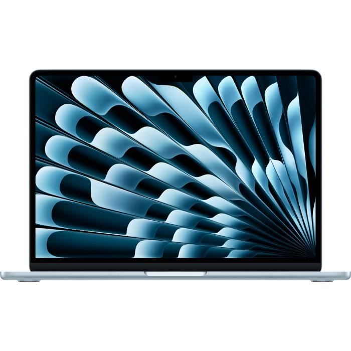 Apple - 13,6 MacBook Air M4 (2025) - RAM 16Go - Stockage 512Go - CPU 10 coeurs - GPU 10 coeurs - Bleu ciel