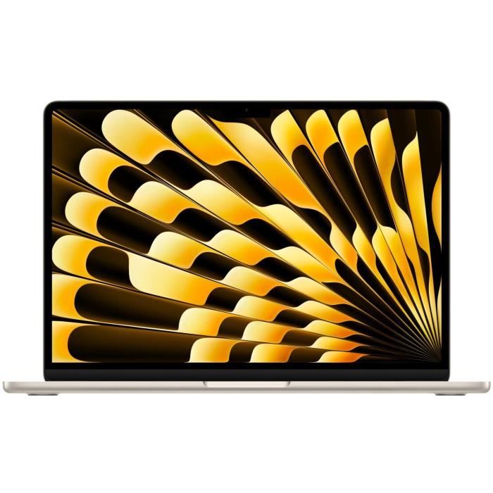 Apple - 13,6'' MacBook Air M3 - RAM 24Go - Stockage 512Go - CPU 8 coeurs - GPU 10 coeurs - Starlight