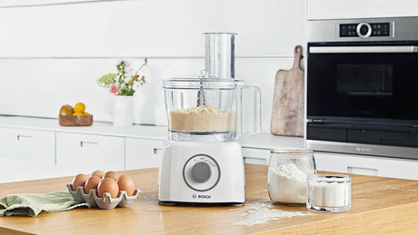 Robot multifonctions BOSCH MultiTalent3 MCM3100W – plus de  20 fonctions – 800 W – Capacité de 2,3 L – Blanc/Gris
