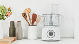 Robot multifonctions BOSCH MultiTalent3 MCM3100W – plus de  20 fonctions – 800 W – Capacité de 2,3 L – Blanc/Gris