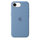 APPLE - iPhone 16E - Coque en silicone - Bleu d'hiver