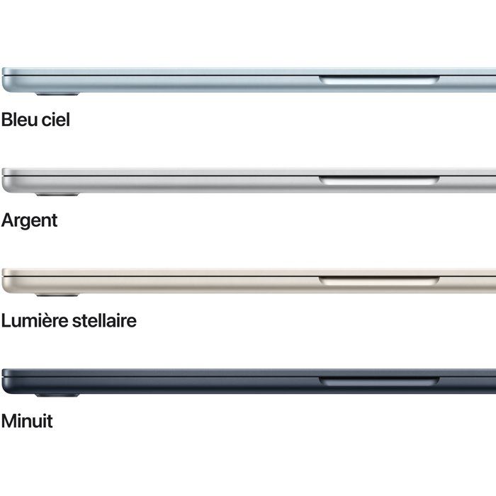 Apple - 13,6 MacBook Air M5 (2026) - RAM 24Go - Stockage 1To - CPU 10 coeurs - GPU 10 coeurs - Argent