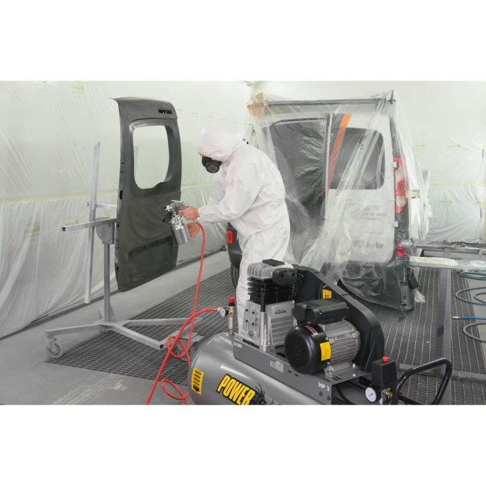 MECAFER Compresseur 150 L 3HP Bicylindre courroie 10 bars Semi Pro PowerMonster - 425200