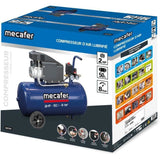 Compresseur - MECAFER - 425794 - Bleu - 50 L - 2 HP - 8 Bar
