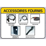 Poste a souder Inverter VIP 160A Multi Process 3 en 1 - STANLEY - MMA, MIG GAZ, MIG NO GAZ - 6mm - Jaune