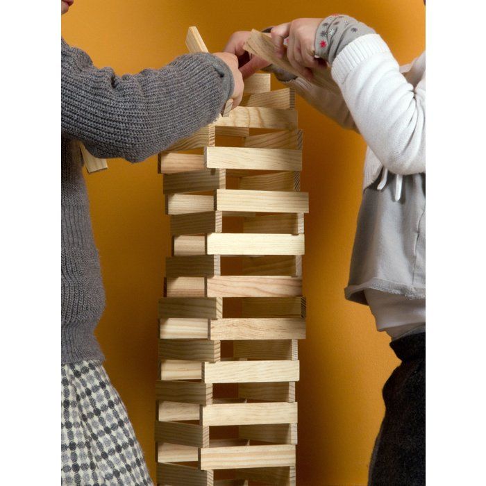 Mécabois Sac de planchettes de 400 pieces - Jeux de constructions planchettes en bois -  fabriqué en France