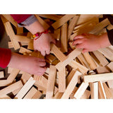Mécabois Sac de planchettes de 400 pieces - Jeux de constructions planchettes en bois -  fabriqué en France