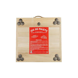 Jeu de Palet Complet MECABOIS - 12 palets en bois massif - Jeu familial traditionnel