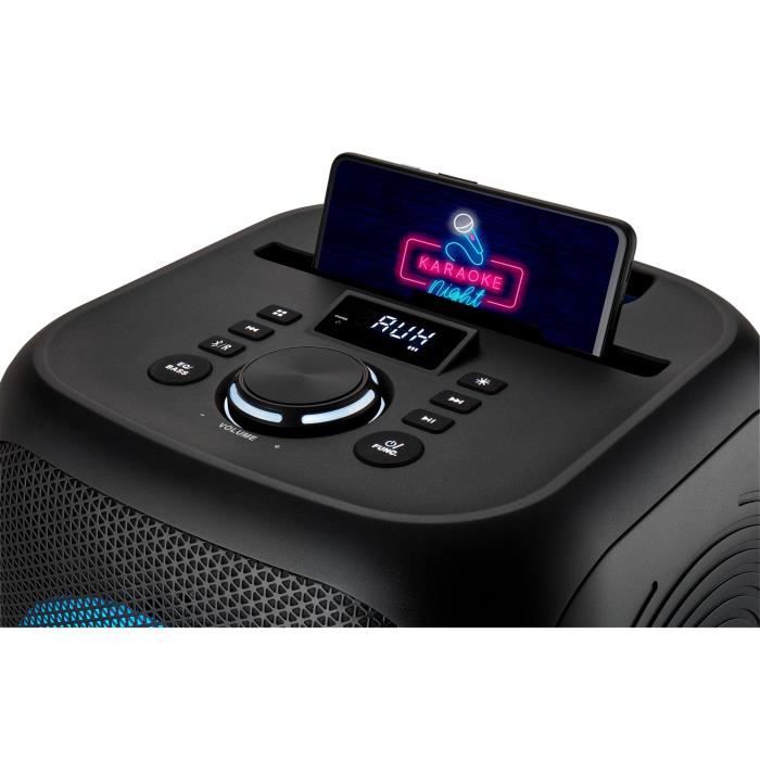 Enceinte - MEDION - Compact - 50W RMS - Anneau LED multicolore