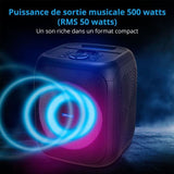 Enceinte - MEDION - Compact - 50W RMS - Anneau LED multicolore
