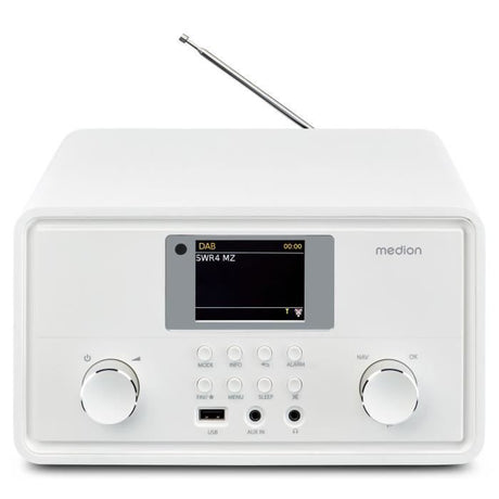 Radio Internet - MEDION - DAB - Bluetooth - 2x10W RMS - Blanc