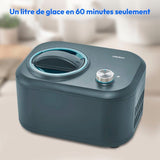 MEDION Machine a glace avec compresseur (convient pour la préparation de cremes glacées, yaourts glacés & sorbets, 1 litre, 100