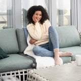 Couverture chauffante exterieure sans fil - MEDISANA - OL 850 - 10 W - Bleu