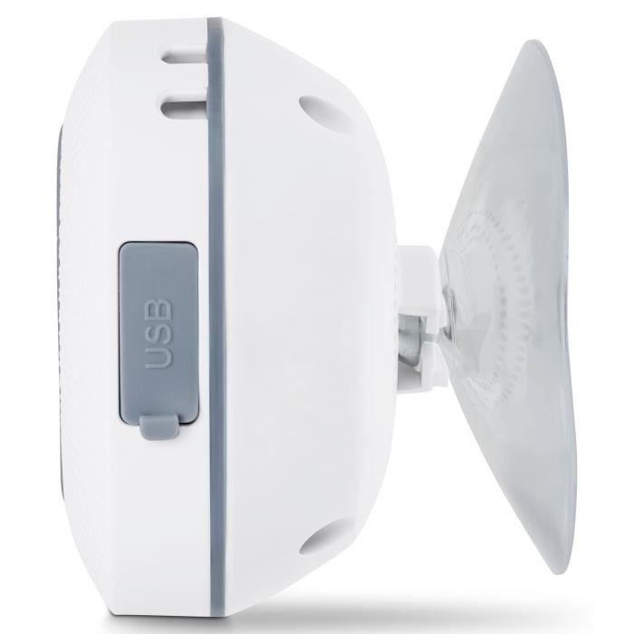 Radio de Douche - MEDION - FM - Bluetooth - IPX6 - Ventouse de fixation - Blanc