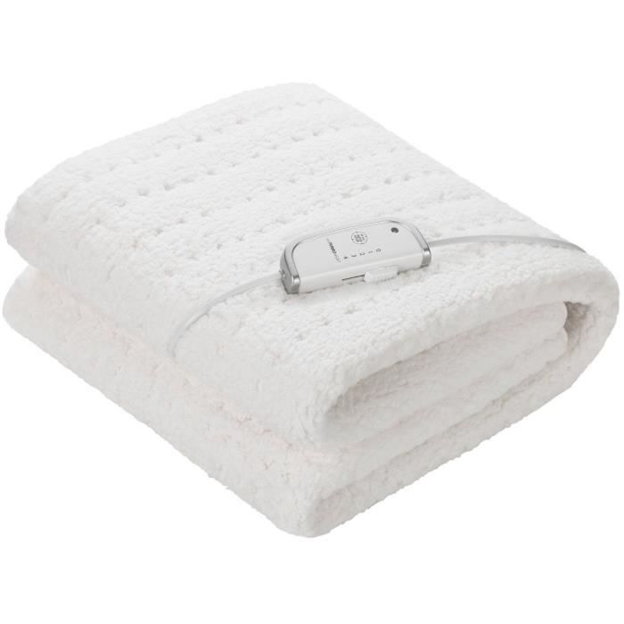 Surmatelas chauffant extra moelleux en polaire - MEDISANA - HU 672 - Chauffe-lit - 4 reglages - 3 minuteries - Lavable