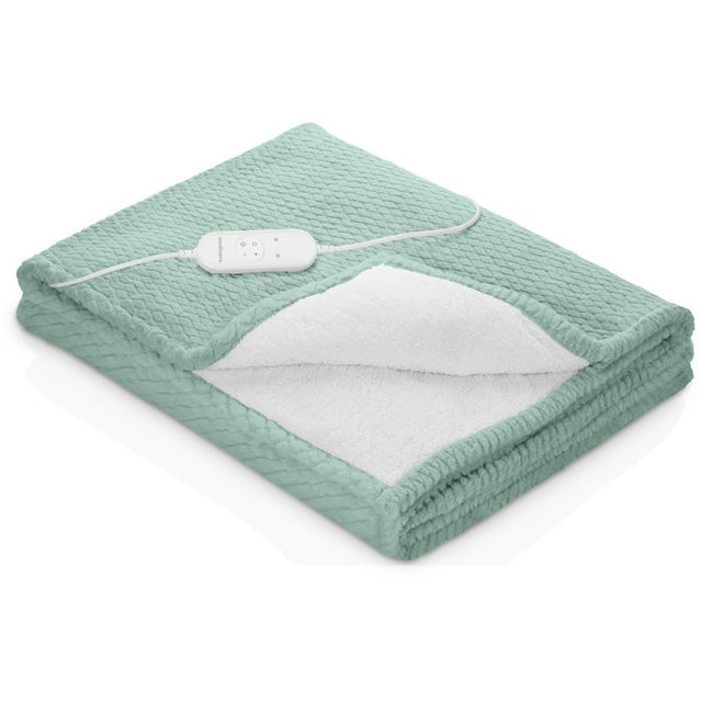 Couverture chauffante reversible - MEDISANA - HB 417 - 120 W - 9 réglages - 180 x 130 cm - Vert