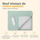 Couverture chauffante reversible - MEDISANA - HB 417 - 120 W - 9 réglages - 180 x 130 cm - Vert