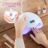 Lampe 2-en-1 ongles - MEDISANA - ND 880 - LED et UV - Ecran - minuterie - Capteur on/off auto - Blanc