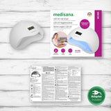 Lampe 2-en-1 ongles - MEDISANA - ND 880 - LED et UV - Ecran - minuterie - Capteur on/off auto - Blanc