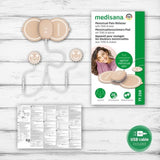 Appareil soulageant les douleurs menstruelles - MEDISANA - TT 250 TENS - 4 electrodes - Ventre et dos - Beige