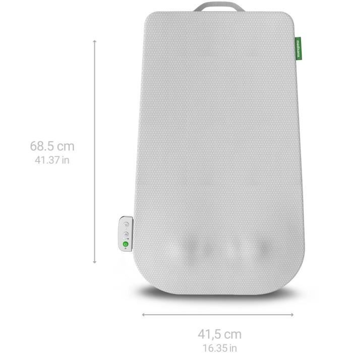 Dossier de massage - MEDISANA - MC 600 - Ultra-fin - Shiatsu et chauffant - 4 programmes - Blanc