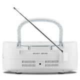 Radio CD K7 - MEDION - FM - 2x3W RMS - Blanc