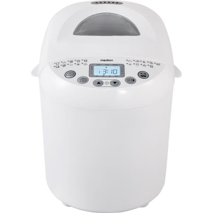 Bread Machine - MEDION - 50073723 - 550 W - 19 programs - Porthole - White