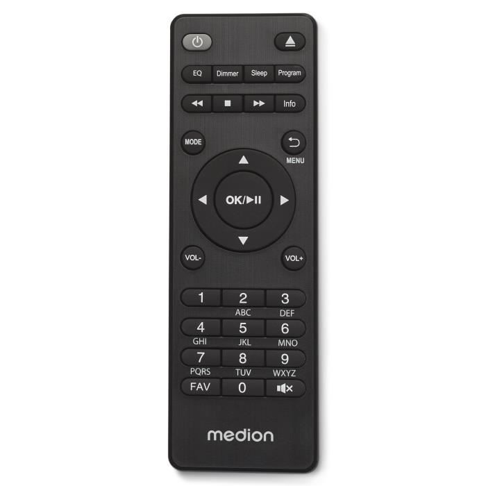 Mini Chaîne HiFi - MEDION - Radio Internet DAB/FM - Lecteur CD - 2x150W - Noir