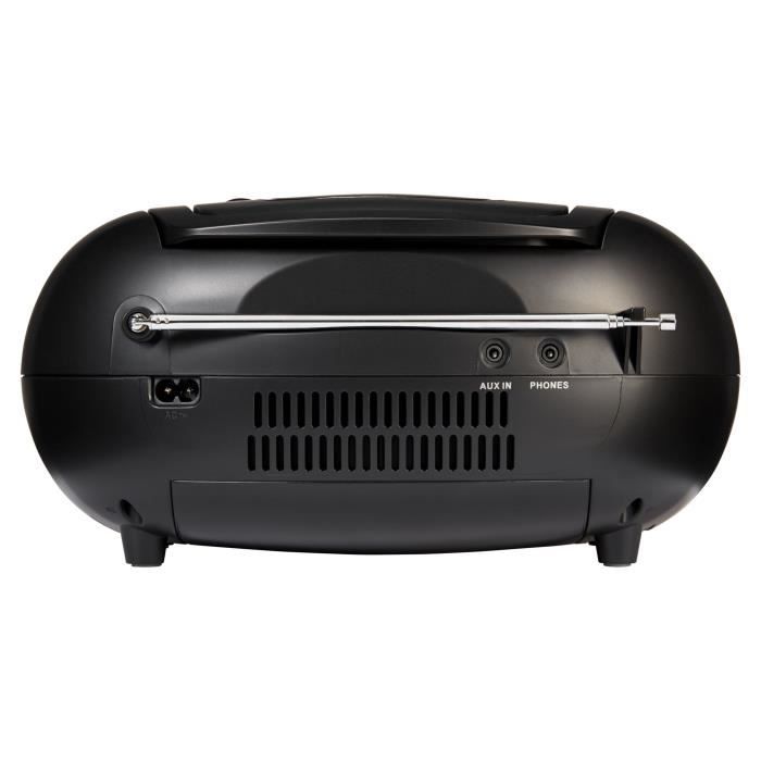 Radio CD - MEDION - FM - 2x2,2W RMS - Noir