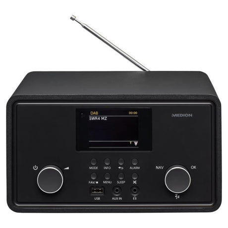 Radio Internet - MEDION - DAB - Bluetooth - 2x10W RMS - Noir