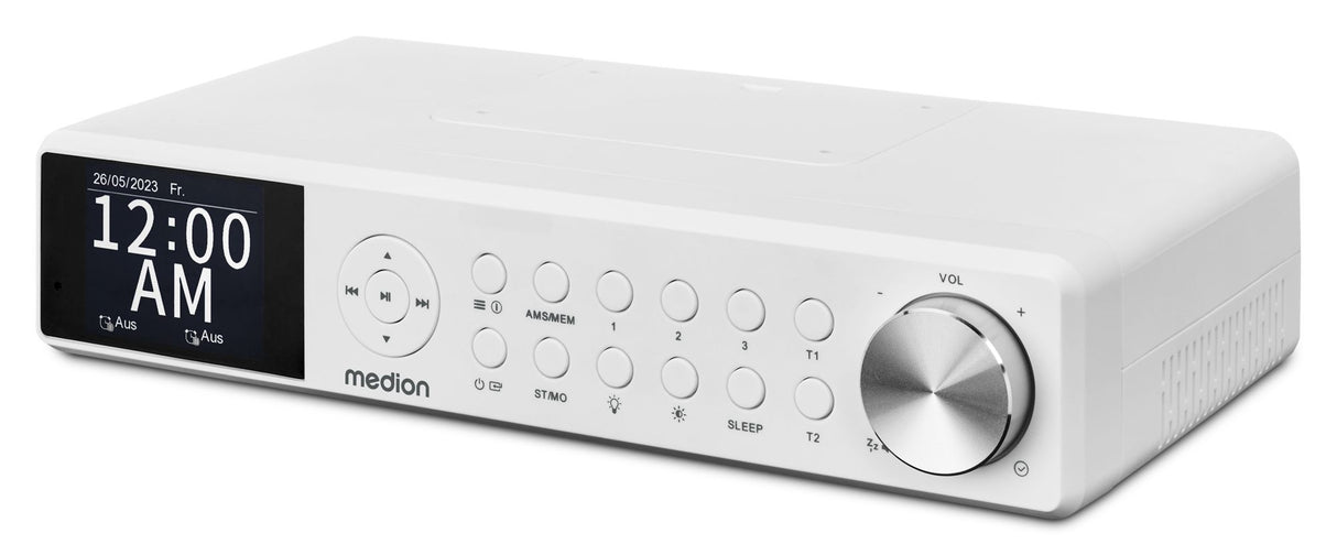 Radio de Cuisine - MEDION - DAB+ - 2x3W RMS - Blanc