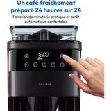 Cafetiere Filtre Digitale Isotherme avec Broyeur - MEDION - 1000W - 1,0L - Noir