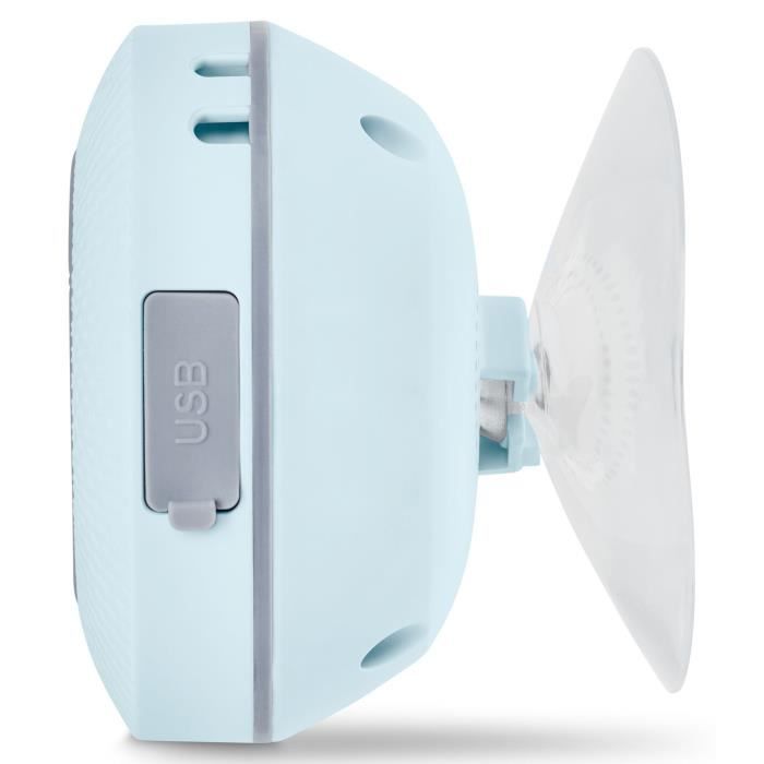 Radio de Douche - MEDION - FM - Bluetooth - IPX6 - Ventouse de fixation - Bleu