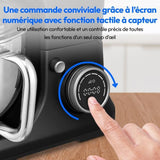 Robot de cuisine 3-en-1- MEDION - MD18430 - 1200 W - 5 L - 8 vitesses - Fonction hachoir - Noir