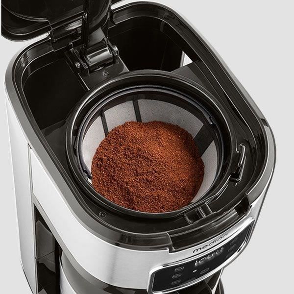 Cafetiere Filtre Digitale Isotherme - MEDION - 900W - 1,2L - Silver