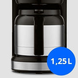 Cafetiere Filtre Digitale Isotherme - MEDION - 900W - 1,2L - Silver