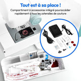 Machine a Coudre Numérique - MEDION - SD 36 - 38W - 270 Points - 700 tr/min - LED - Turquoise