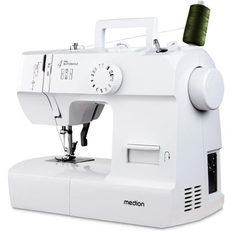 Machine a Coudre - MEDION - SM 70 - 71W - 12 Points - 700 tr/min - LED - Blanc