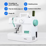 Machine a Coudre - MEDION - SM 70 - 71W - 12 Points - 700 tr/min – LED - Turquoise