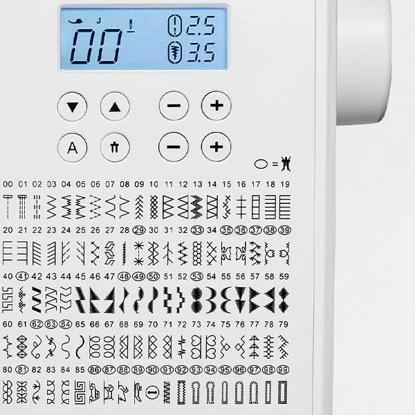 Machine a Coudre Numérique - MEDION - SD 36 - 38W - 270 Points - 700 tr/min - LED - Blanc
