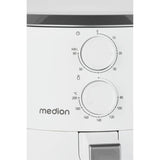 Friteuse a air chaud - MEDION - MD13020 - Airfryer - 1500 watts - Minuterie 60 min - Jusqu'a 200°C - 4,7 L - Blanc