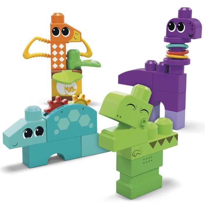 MEGA Bloks - Coffret Dinosaures - Jouet de construction - 1 an et + HKN43