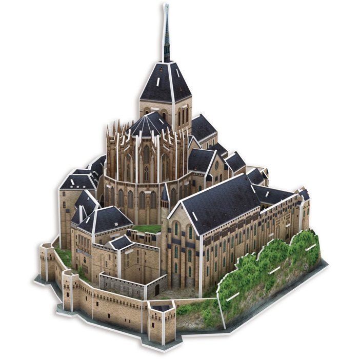 Puzzle 3D - MEGABLEU - Mont Saint Michel - 125 pieces - Des 7 ans