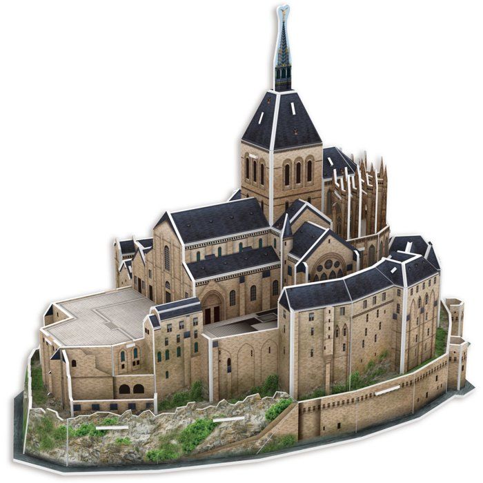 Puzzle 3D - MEGABLEU - Mont Saint Michel - 125 pieces - Des 7 ans