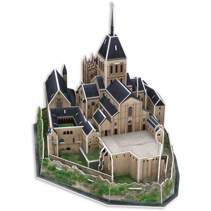 Puzzle 3D - MEGABLEU - Mont Saint Michel - 125 pieces - Des 7 ans