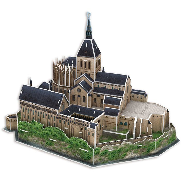 Puzzle 3D - MEGABLEU - Mont Saint Michel - 125 pieces - Des 7 ans