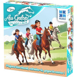 Au Galop - Jeu de plateau - MEGABLEU - Prépare ton cheval, entraîne-le, gagne la course !