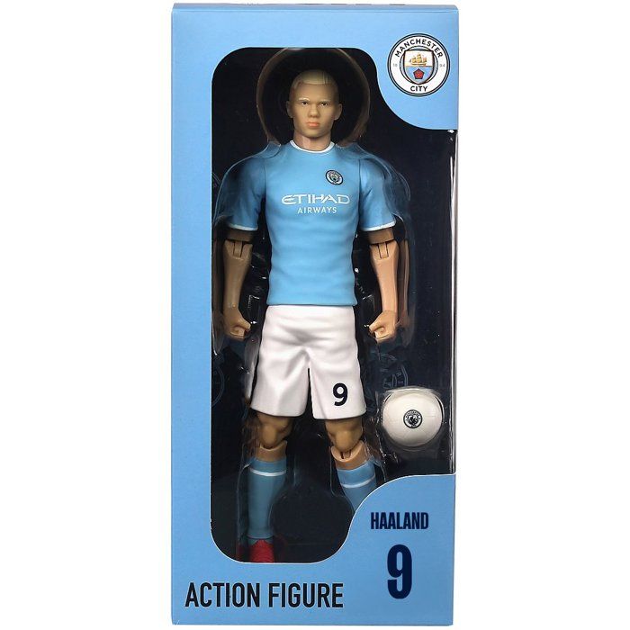 Figurine articulée - Erling Haaland - Numéro 9 -  - Manchester City - MEGABLEU - 20 cm